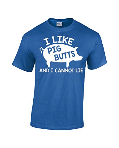 Crazy Bros Tees Like Pig Butts and I Cannot Lie - Camiseta divertida para hombre - Multi - XX-Large
