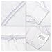 Buyless Fashion Girls Panties White Soft Cotton Briefs Underwear with Colored Trim 4 Pack - BW14-GW-1-2