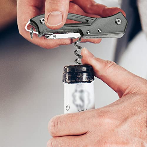 Multitool Key Ring Pocket Knife - 14 In 1 Multitools With Spring-Action Scissors Bottle, Can Opener, Corkscrew,Saw, Screwdriver,Camping Multi Tool Gifts For Men #TOP2