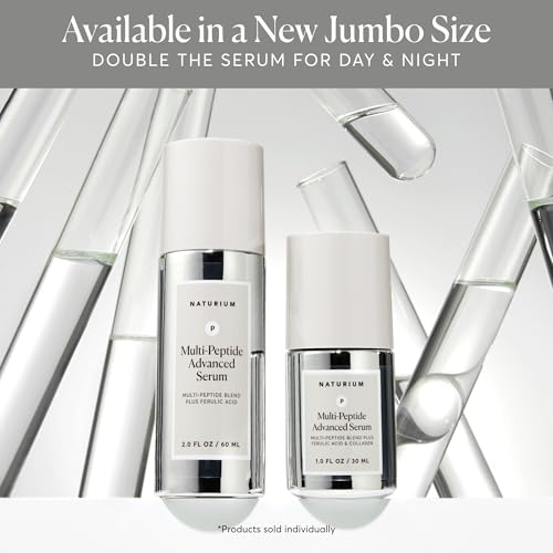 Image of Naturium Multi-Peptide Advanced Serum Jumbo, Firming & Smoothing Face Serum for Fine Lines & Wrinkles with Advanced Multi-Peptide Blend, 2 oz