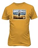 Baku Apparel Ukraine Sunk Russian Warship Support Unisex Tee Tshirt (Gold, Large)