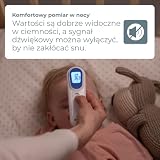 B.Well Swiss – TH-7000 bezdotykowy termometr na podczerwień 3 w 1, wyświetlacz LCD, tryb nocny, szybki pomiar, pamięć 10 wartości – niezawodny i szwajcarska jakość