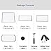 SONGMICS Tier Shoe Rack,Plastic Storage Organizer Units,DIY Modular Closet Cabinet with Doors, Includes Rubber Mallet and Anti-Tipping Device, White ULPC10W, 10-Cube