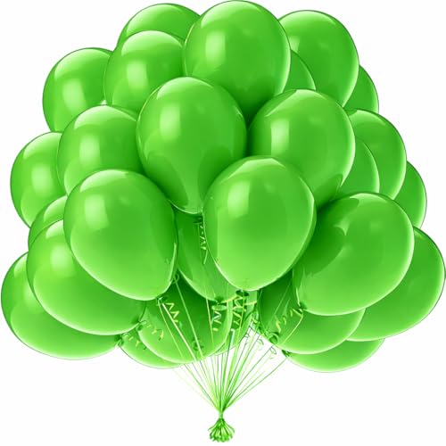 Green Balloons 15 Pcs 10 Inch Green Latex Balloons for Boys Wild One Safari Birthday Party Wedding Baby Shower Decoration