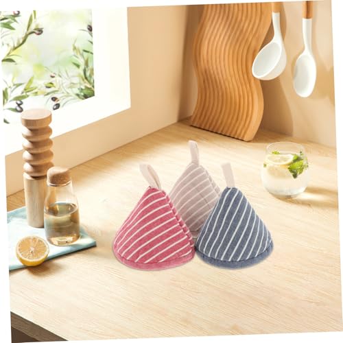 Tapa de maceta triangular COLLBATH, pack de 3 piezas de algodón para un cocinado seguro 7
