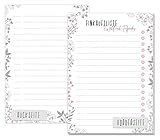 SO MACHT EINKAUFEN SPAß - 50 Einkaufslisten mit Kringel zum Abhaken im stylischen Aquarell-Design. Damit auch der Großeinkauf auf deine Liste passt, ist jedes Blatt auf Vorder- und Rückseite beschreibbar.
