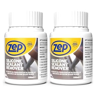 Zep Silicone Sealant Remover 100ml, Silicone Remover for Removing Bathroom with or Without A Sealant tool or SIlicone Tool with Convenient Brush Cap (2 Pack)