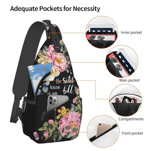 Jesus Sling Bag Cute Crossbody Backpack Shoulder Chest Bags for Men Women Runners Cycling Travel Walking4
