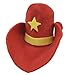 Giant RED Foam Cowboy Western Novelty Hat
