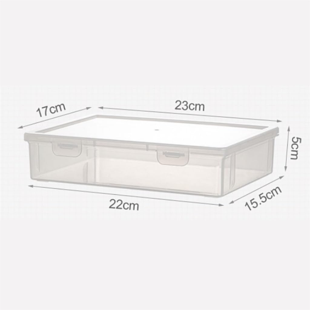 Recipientes para Alimentos Caja de almacenamiento for cocina, refrigerador, congelador, caja sellada for conservación de alimentos frescos, caja de bola de masa Wonton de plástico para Refrigerador Fr