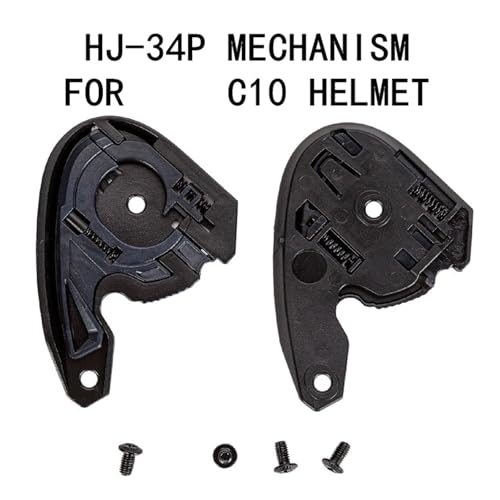 Xinsheinelry Helmet Visors Base, 2pcs 34p Visors Base for Hjc C10 Helmets, Fashion Motorcycle Helmets Bases Mount Adapter Secure Attachmen, Hjc Helmet Parts Replacement