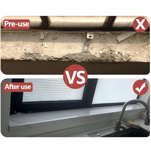 Cubierta de alféizar impermeable de 50 x 20 cm para eliminar manchas de moho en ventanas 5