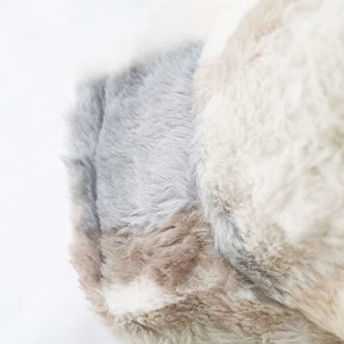 Ruinuo Womens Plush Bucket Hat Plaid Fluffy Warm Hat For Autumn Winter Travel Packable Bucket Hats Blue #TOP5