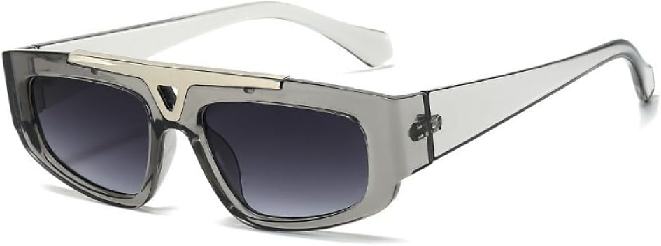 Fashion Wrap Sunglasses Men Women Vintage PC Lens Frame Metal Versatile Casual Style Eyewear UV400