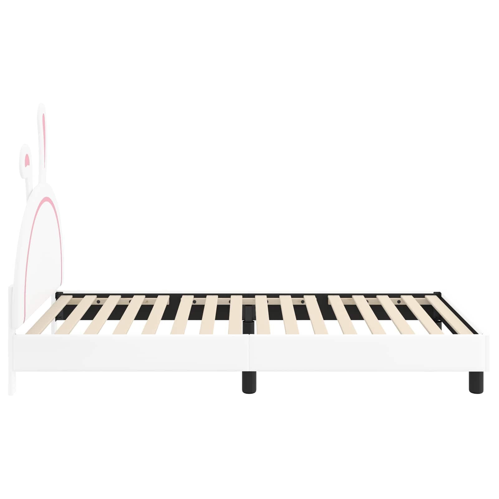 IKAYAA Cama para Niños 80 x 200 cm Estructura de Cama Infantil para Dormitorio Blanco Type-2