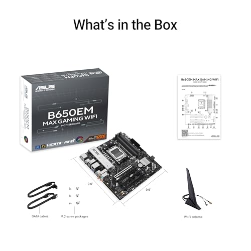 Scheda madre B650EM MAX Gaming WiFi AMD B650 mATX, DDR5, PCIe 5.0 Ready, 3X slot M.2, WiFi6, Ethernet da 1 GB, DisplayPort, HDMI, porte USB posteriori da 10 Gbps Type-A e Type-C, Flashback BIOS - Scheda madre - Immagine 5