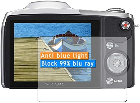 Vaxson 3 Unidades Protector de Pantalla Anti Luz Azul, compatible con OLYMPUS Digital Camera STYLUS SZ-16 [No Vidrio Templado ] Nuevo Película Protectora Film Guard
