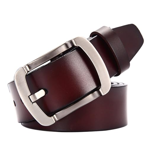 Men's Belts Adjustable Faux Leather Stylish Alloy Buckle for Business Casual Wear