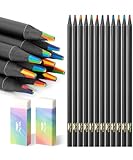 Mr. Pen- Rainbow Pencils, 12 pcs, 2 Pencil Erasers, 7 Color in 1 Rainbow Colored Pencil, Rainbow Pencils for Kids, Fun Pencils for Kids, Colored Pencils for Kids, Adult Colored Pencils