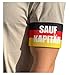 Generisch Saufkapit&auml;n Armbinde 360&times;80 mm | Bier Kapit&auml;n - Deutschland Party & Oktoberfest Kapit&auml;nsbinde | Lustige Malle Gadgets, JGA & Kost&uuml;m Zubeh&ouml;r f&uuml;r Herren & Damen