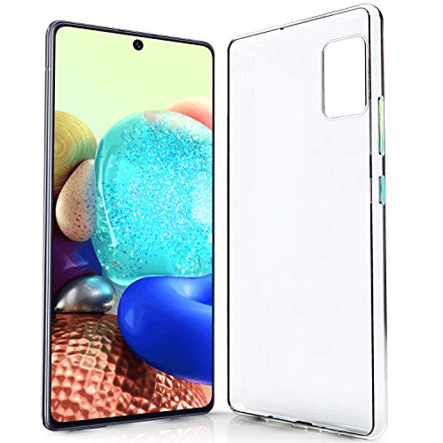 N NEWTOP Cover Compatibile per Samsung Galaxy A71, Custodia Morbido TPU Clear Protettiva Gel Silicone Trasparente Slim Sottile Flessibile Back Case Posteriore (per A71)