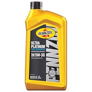 Pennzoil Ultra Platinum Full Synthetic 5W-30 Gasoline Engine Oil, 1 Quart