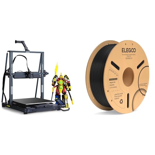 Imprimante 3D ELEGOO Neptune 4 Max et bobine de filament PLA+ noir 1kg