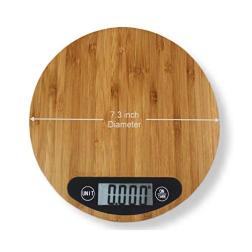 Cabilock Digital Kitchen Scale Bamboo Digital Kitchen Food Scale Portable Electronic Cooking Baking Scale Coffee Weight Balance Without Battery For Kitchen Home (Assorted Color) Travel Weight Scale #TOP4