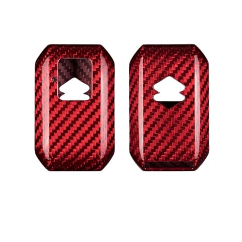 Key Case, Car Remote 2 Button Carbon Fiber Car Key Cover Shell Case Compatible For Suzuki Swift Maruti Dzire Ertiga Wagon R Monopoly T-carbon Key Fob(LMA-R Red)