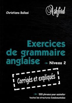 Paperback "Exercices de grammaire anglaise ; Niveau 2" Book
