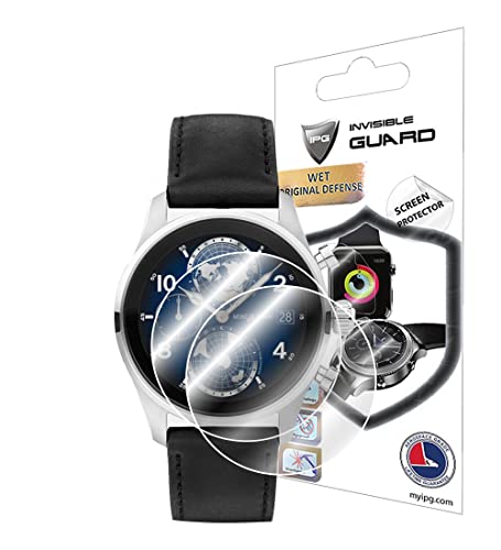 IPG Pellicola protettiva per schermo per smartwatch Montblanc Summit 3 (2 unità) invisibile ultra HD, pellicola trasparente, antigraffio, liscia, autorigenerante, senza bolle, per Summit 3