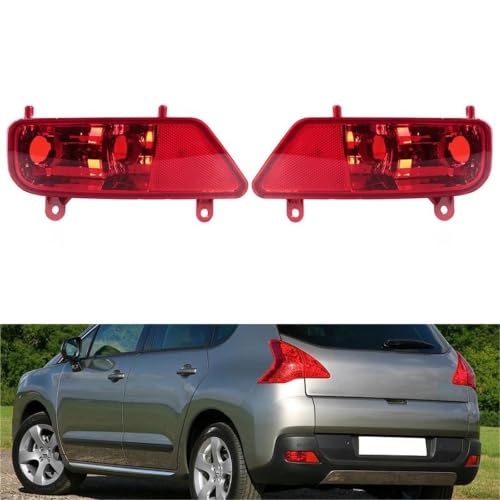 Reflector antiniebla trasero izquierdo con luz de freno integrada para Peugeot 3008 2