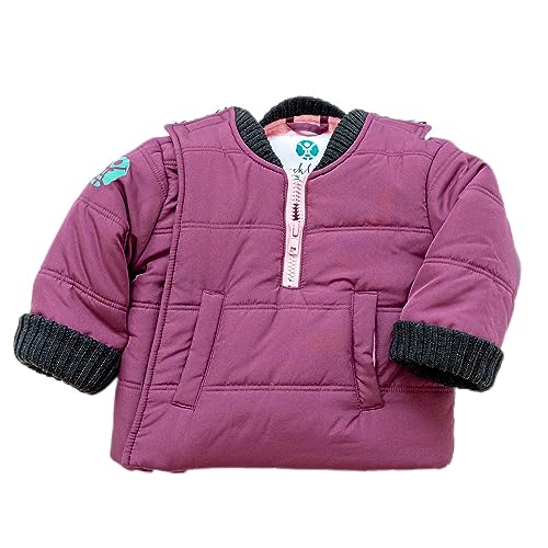 Buckle Me Baby Coats - Safer Car Seat Girls Warm Winter Jacket/Quick Close Winter Coat - Pump Up The Jam Pink - Size 12 Months - As Seen On Shark Tank