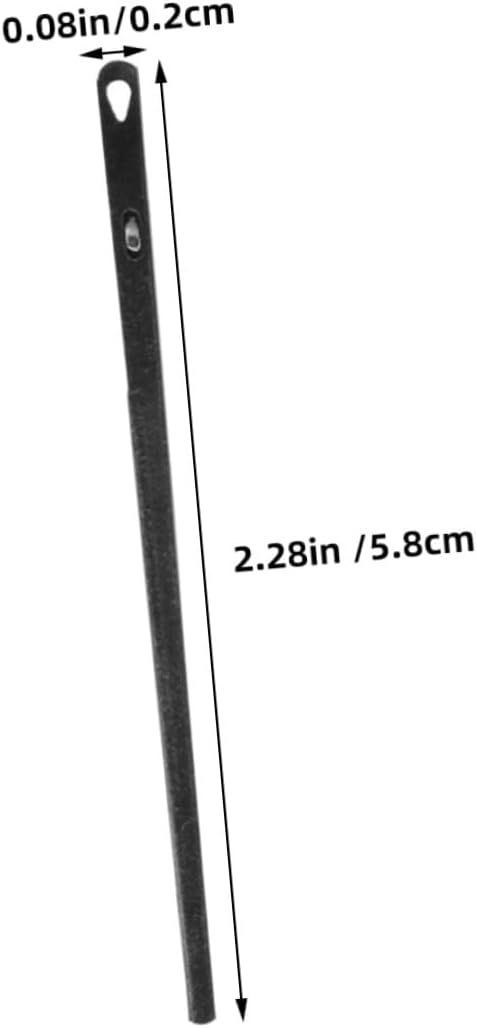 COOPHYA 2Pcs Leather Stitching Needles Steel Hand Sewing Needles for Leathercraft with Single Double Design Smooth Surface for Upholstery and DIY Lacing Projects