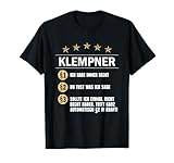 Installateur Sanitärtechniker Klempner T-Shirt