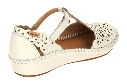 Image of Pikolinos ALDAYA Leather Loafers for Women, white, 7.5 /8
