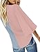 luvamia Women's V Neck Tops Ruffle 3/4 Sleeve Blouses Front Tie Knot Color Block Button Down Shirts, Size Small