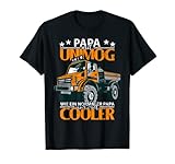 Papa mit Unimog Geländewagen Offroad Nutzfahrzeug T-Shirt