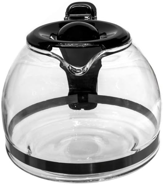 Univen 4 cup Glass Coffeemaker Carafe Compatible with Oster Coffeemaker Model 3301 and 4287, 4.25" (10.8cm) TALL TO TOP OF LID - Image 3