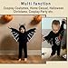 Waghaw Baby Bat Costume 6-9 Months My First Halloween Baby Boy Outfit Baby Bat Halloween Costumes Newborn Halloween Costume Boy（banBlack Plaid, 6-12months）