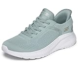 Skechers Herren Slipper Slip-On Bobs Squad Chaos Current Mus, Grün, 42 EU