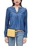 aufgesetze Brusttasche s.Oliver Damen 120.10.003.10.100.2037404 Bluse, Blue, 38