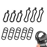 11 Stück Fahrradlicht Gummiband - Fahrrad Stretch Gummiringe, Taschenlampe Gummiband Halterung, Fahrradlicht Halterung, 360 Grad Einstellbar Fahrradlicht Gummi Ring Halterung, Gummiringe Fahrradlicht