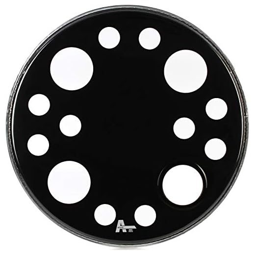 Attack Orbit Black Bass Drumhead - 22 inch - Resonant - Ported