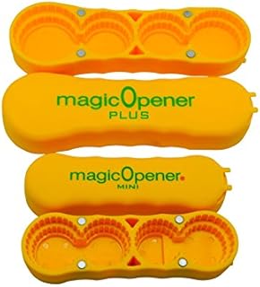 Arthritis Bottle Opener - magic Opener COMBO | Water Bottle Opener | Twist-off - Plastic Bottles | Easily open over 16 different plastic cap sizes | Arthritis Help | Arthritis Aids |Pull Tab Soup Cans