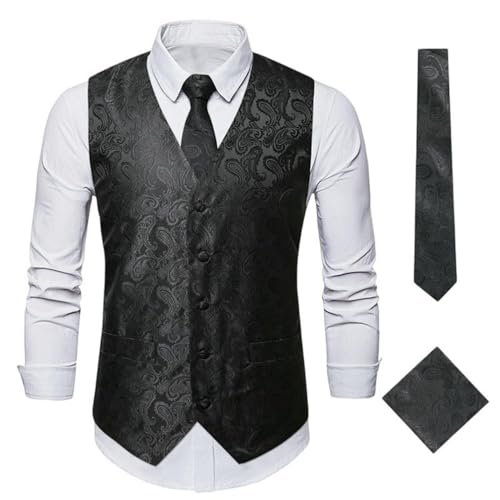 Chaleco vintage de rayas para hombre chaleco de vestir ligero de un solo pecho primavera verano