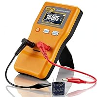 Digital Kapazitätsmessgerät, 0.01pf Bis 470mf Kondensator Messgerät Kapazitätsmesser, M6013 Auto-Ranging Capacitance Meter Capacitor Tester Mit 2 Testclips und Halterung für Gerätefehlerprüfung