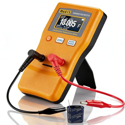 Medidor De Capacitancia Digital, 0.01pf A 470mf Probador De Condensador Medidor De Capacitor De Rango Automático, M6013 CapacíMetro Capacitor Tester Capacitance Meter Con Pantalla LCD