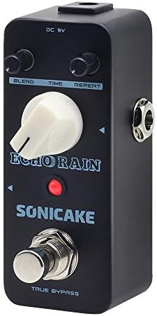 SONICAKE Delay Pedal Analog-Style Delay Guitar Pedal Hybrid Digital Echo Rain Delay Guitar Effects Pedal True Bypass