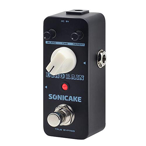 SONICAKE Analog-Style Delay Guitar Pedal - Hybrid Digital Echo Rain Delay Guitar Effects - True Bypass